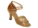 FeatherLite Dance Shoes Annabelle Tan Satin and Mesh