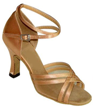 FeatherLite Dance Shoes Annabelle Tan Satin
