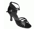 FeatherLite Dance Shoes France Black Satin
