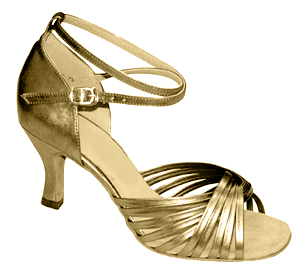 FeatherLite Dance Shoes Jodi Gold Leather
