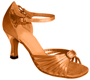 FeatherLite Dance Shoes 12027-55, Tan Satin