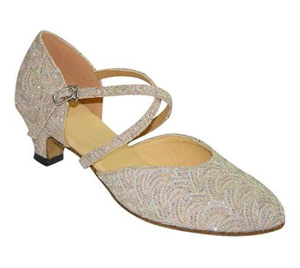 FeatherLite Dance Shoes Patricia Gold Lace
