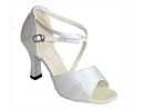 FeatherLite Dance Shoes Rachel White Satin
