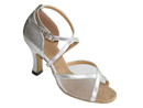 FeatherLite Dance Shoes Samantha Silver and Mesh