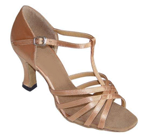 FeatherLite Dance Shoes Tiffany Tan Satin